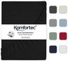 Komfortec Spannbettlaken Jersey 100% Baumwolle – 90x200 cm – 135g/m² – Weich, Atmungsaktiv & Hautfreundlich – Mit Rundumgummi – Oeko-Tex Zertifiziert – Für Boxspring, Topper & Matratzen – Schwarz Bild 4
