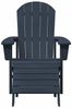 vidaXL Adirondack-Stuhl Marineblau 82 x 74 x 92 cm HDPE 42006630 Bild 4