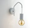 Ausgefallene LED Wandlampe 1-flammig Metall Weiß, Höhe 17,5cm Bild 3