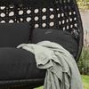 HOME DELUXE 'TWIN' Hängesessel für 2 Personen, Polyrattan, Schwarz, mit Regenabdeckung Bild 3