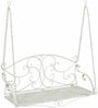 vidaXL Schaukelbank Stahl 110 x 52,5 x 47 cm Antik Weiß 42038698 Bild 2