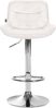 Barhocker 2er Set TAMPA - Creme, Samt, Chrom Barhocker mit Lehne Barstuhl Tresenhocker Tresenstuhl Kneipenhocker Kneipenstuhl Bild 3