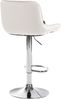 Barhocker 2er Set TAMPA - Creme, Samt, Chrom Barhocker mit Lehne Barstuhl Tresenhocker Tresenstuhl Kneipenhocker Kneipenstuhl Bild 5