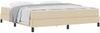 vidaXL Boxspringbett Creme 180 x 200 cm Stoff 3398512 Bild 2