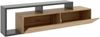 Dmora Argon TV-Ständer, niedriges Wohnzimmer-Sideboard, Wohnzimmer-Sideboard für Fernseher, 165 x 40 x 47 cm, Nodi-Eiche und Anthrazit Bild 5