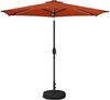 vidaXL Gartenparasol mit LED-Lichtern und Sockel 270 x 270 cm 42036261 Bild 2