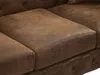Vente-unique - EDWINA Sofa StoffStoff Braun - B 91 cm x H 76 cm x L 220 cm Bild 5