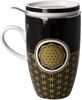 Goebel Teetasse mit Deckel und Sieb Yin Yang Schwarz, Lotus Becher, Fine Bone China, Bunt, 450 ml, 23101751 Bild 4