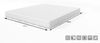 Polsterbett Bett VERONA Komplettset Polyesterstoff Dunkelgrau 120x200 cm Bild 4