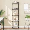 Bücherregal | Standregal 5 Böden Grau Sonoma 40x30x154 cm Holzwerkstoff Bild 2