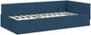 vidaXL Eckbettgestell mit Kopfteil Blau 90 cm x 200 cm Stoff 42016050 Bild 4