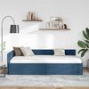 vidaXL Eckbettgestell mit Kopfteil Blau 90 cm x 200 cm Stoff 42016050 Bild 3