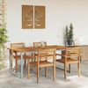 vidaXL Gartentisch Grau 180 x 90 x 75 cm Massivholz Akazie 4010596 Bild 4