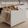 Schublade für Hochbett Bettkasten Auszug Aufbewahrung mit Rollen Holz Weiß Schubkasten Bild 4
