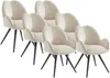 Vente-unique - GULSUN Stuhl Stoff Beige - B 66 cm x H 86 cm x L 60 cm Bild 2