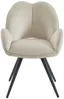 Vente-unique - GULSUN Stuhl Stoff Beige - B 66 cm x H 86 cm x L 60 cm Bild 3