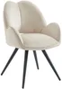Vente-unique - GULSUN Stuhl Stoff Beige - B 66 cm x H 86 cm x L 60 cm Bild 4