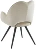 Vente-unique - GULSUN Stuhl Stoff Beige - B 66 cm x H 86 cm x L 60 cm Bild 5