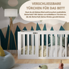 Crazy Pine 'Crazy John' Kinderbett mit hohem Rausfallschutz 73 cm, Holz, Weiß, 90x200 cm Bild 4