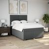 vidaXL Boxspringbett mit Matratze Dunkelgrau 160x200 cm Stoff 3290540 Bild 3