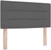 vidaXL Boxspringbett mit Matratze Dunkelgrau 90 x 190 cm Stoff 3339934 Bild 5