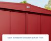 Hörmann Ecostar Metall-Gerätehaus Elegant mit Satteldach Typ 2, 238x238 cm , purpurrot, 5,7 m²,2-flüglige Tür Bild 4