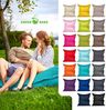 Green Bean® Outdoor Sitzsack, waschbar & wetterfest, Polyester-PVC-Stoff, Türkis, 120x160 cm, 270 Liter Bild 2