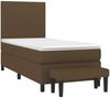 vidaXL Boxspringbett mit Matratze Dunkelbraun 90x190 cm Stoff 3136400 Bild 3