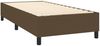 vidaXL Boxspringbett mit Matratze Dunkelbraun 90x190 cm Stoff 3136400 Bild 4