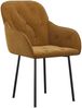Esszimmerstühle 2 Stk. Braun Samt [344853] Bild 3