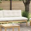 vidaXL Mittelsofa Einheit Helles Akazie und cremeweiß 120 x 80 x 82 cm 42026776 Bild 3