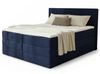 Boxspringbett Mollo XL mit 2 Bettkästen und Topper, mit Taschenfederkern- und Bonellfederkernmatratze, Doppelbett, Polsterbett aus Cordstoff mit Stauraum (Blau (Tilia 77), 180 x 200 cm) Bild 2