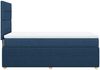 vidaXL Boxspringbett mit Matratze Blau 90x190 cm Stoff 3291917 Bild 5