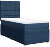 vidaXL Boxspringbett mit Matratze Blau 90x190 cm Stoff 3291917 Bild 2