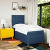 vidaXL Boxspringbett mit Matratze Blau 90x190 cm Stoff 3291917 Bild 3