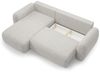 Ecksofa Schlafsofa Sofa GASTON in Stoff Puente Beige Ottomane Links Bild 4
