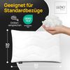 LILENO HOME Kopfkissen 30x50 (6er Set) – 95 °C waschbar, Oeko-Tex & Made in DE – Allergiker Kissen 30x50 für himmlischen Schlaf – Haut schmeichelndes & geruchsfreies Pillow Bild 2