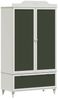 vidaXL Kreidetafel Kleiderschrank mit Tür ROROS Weiß 90 x 45 x 165 cm 42003034 Bild 2