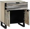 vidaXL Nachttisch Weiß 50 x 33 x 60 cm Holzwerkstoff 4017983 Bild 2
