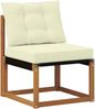 vidaXL Outdoor-Sofagarnitur mit Kissen 7 pcs Natur und Creme 3382086 Bild 5