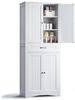 Bealife Küchenbuffet Küchen Hochschränke mit 4 Türen und 1/2 Schublade, H:180CM Bild 4