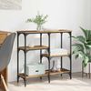 Konsolentisch, Beistelltisch, Konsole mit Regal Altholz 80 x 29 x 75 cm Holzwerkstoff Bild 2