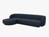 Micadoni Ecksofa Miley 4-Sitzer Links Boucle Baloo Dunkelblau Bild 2