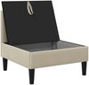 vidaXL Mittelsofa mit Stauraum Sand Samt 42027117 Bild 4