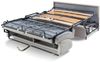 Schlafsofa 3-Sitzer Stoff VIZIR - Braun - Mit Lattenrost: 140 cm - Matratze: 14 cm mit Memory Schaum Bild 4