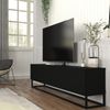 TV-Lowboard Nolven langes Gestell 180x32x47 cm Schwarz [en. casa] Bild 4