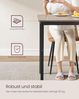 VASAGLE Esstisch, Küchentisch, 70 x 110 x 77 cm, Esszimmertisch für 4 Personen, Tisch Wohnzimmer, Schreibtisch, für Esszimmer, Küche, Industrie-Design, Greige meliert-Mattschwarz KDTDE081G01 Bild 5