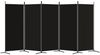 vidaXL 5-tlg. Paravent Schwarz 433x180 cm Stoff 350269 Bild 4