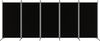 vidaXL 5-tlg. Paravent Schwarz 433x180 cm Stoff 350269 Bild 3