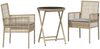 vidaXL Garten Bistro Set 3 pcs Beige Poly-Rattan 3334965 Bild 2